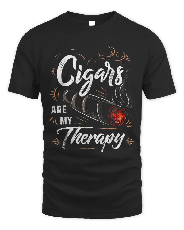 Cigars are my Therapy - Cigars T Shirts for Men, Dad