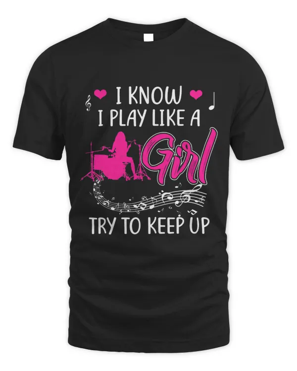 Play Drums Girl Rock Music Lover Gifts Band Member Drummers
