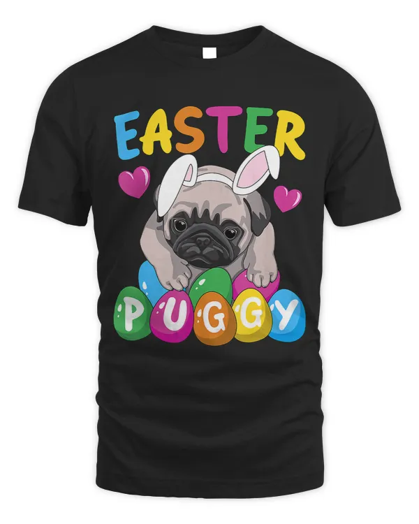 Easter Puggy Cute French Pug Puppy Easter Day Egg Hunting 3