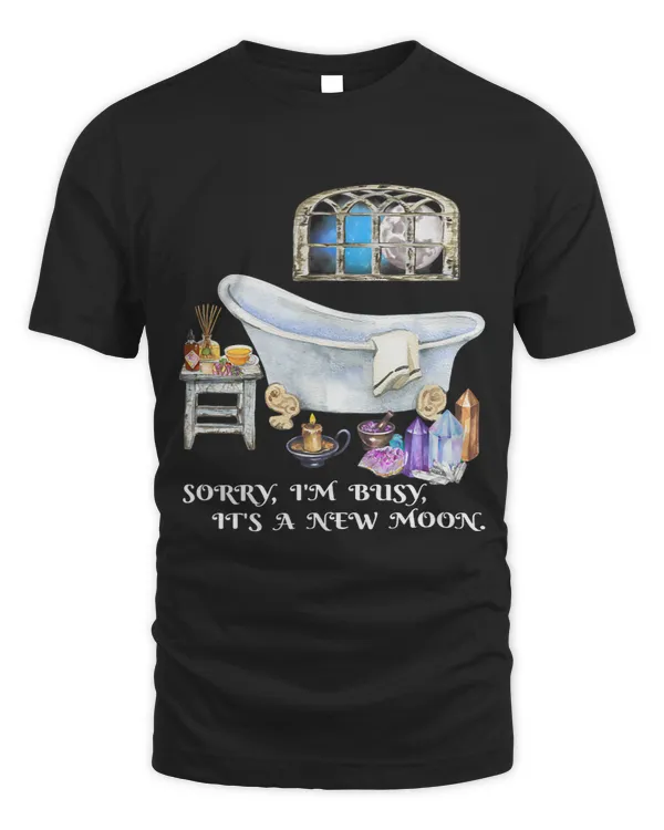 New Moon Celebration Witch Spa Crystals Oils Funny Quote