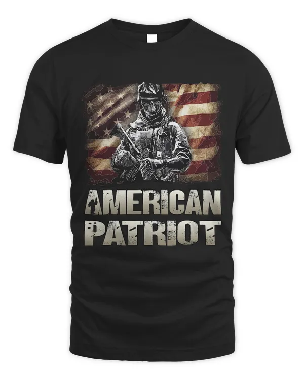 Mens American Patriot Proud USA Patriotism Patriotic Soldier