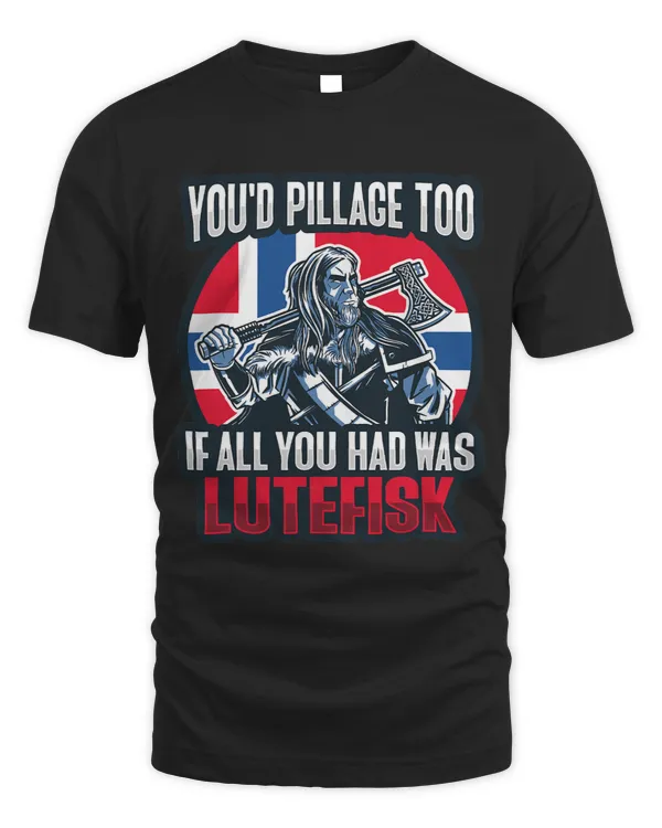 Lutefisk Fish Food Viking Design for a Norwegian Food Lover