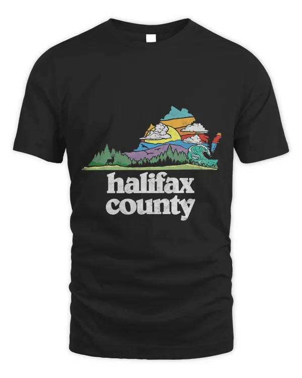 Halifax County Virginia Outdoors Nature Lover Retro 80s