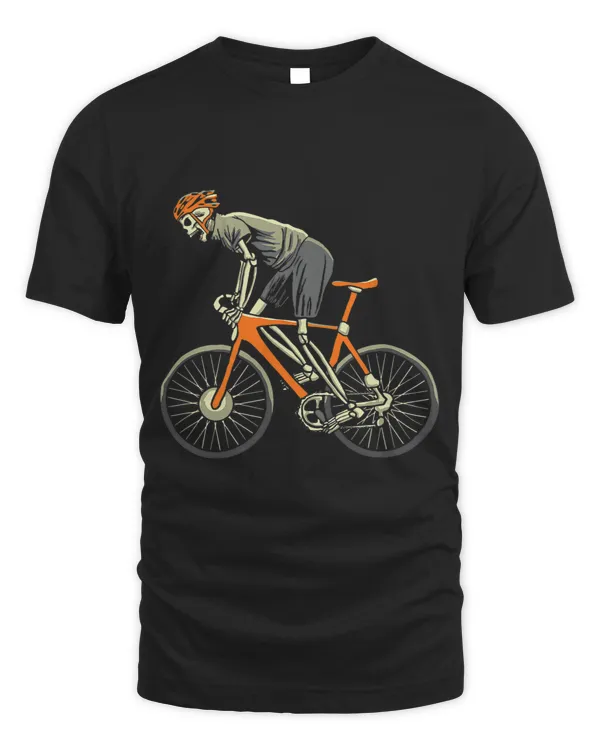 Retro Cyclist Skeleton Road Bike Vintage Bicyclist Biking