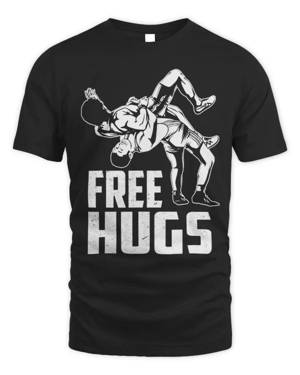 Funny wrestling wrestler humor free hugs men women kids