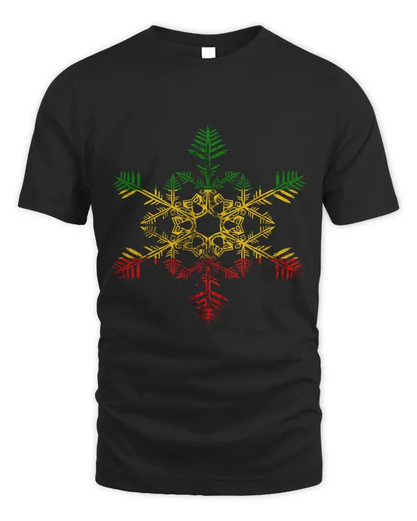 Rasta Reggae Snowflake Xmas Rasta Christmas Rastafari Roots