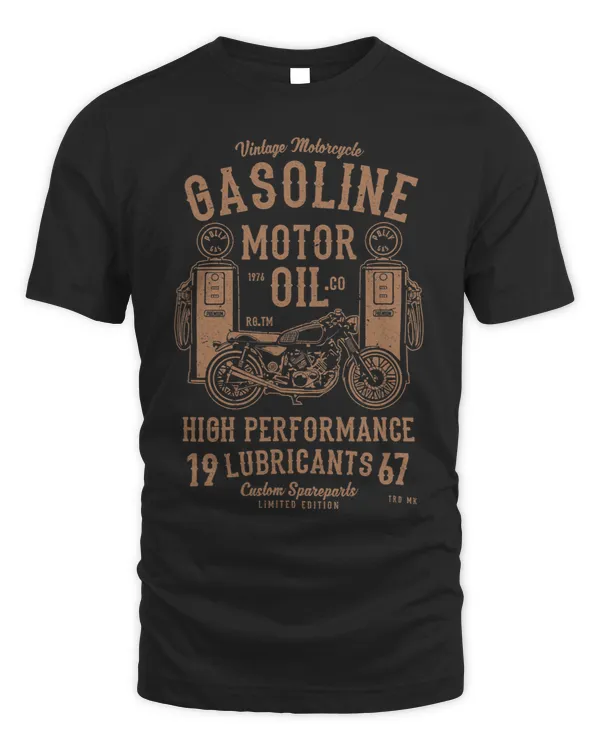 Gasoline motor oil motorcyclists and bikers
