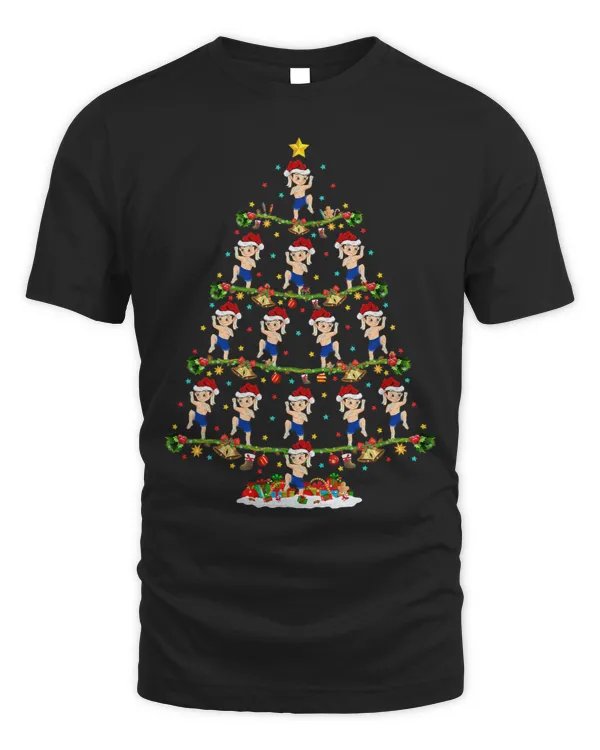 Muay Thai Lover Lights Xmas Santa Muay Thai Christmas Tree