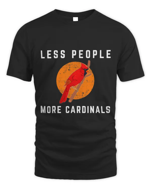 Less People Birder Northern Cardinal