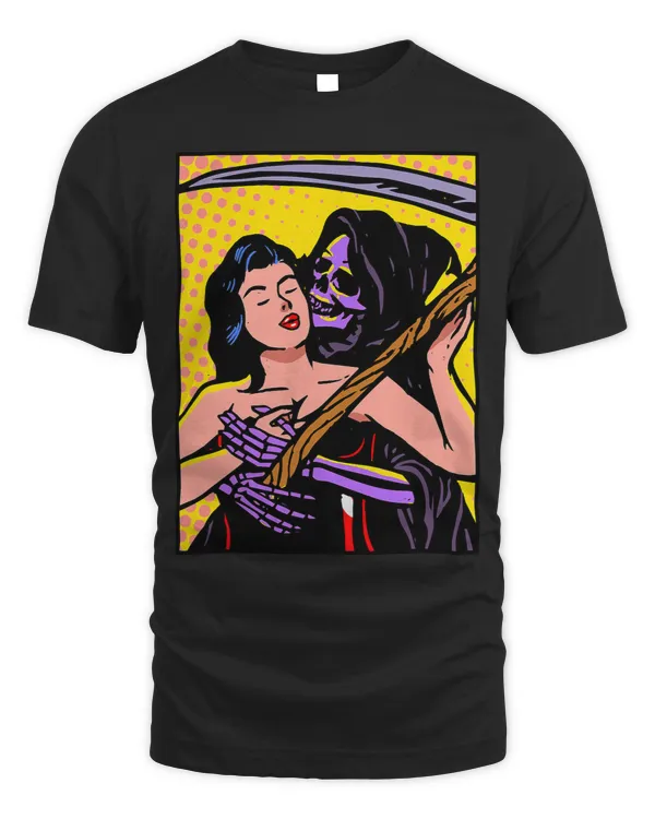 Pop Art Grim Reaper Death Soul Collector Scythe Halloween
