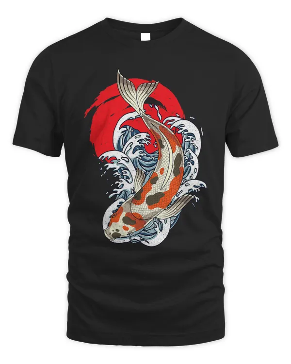 Nishikigoi Koi Fish Pond Japanese Aesthetic Waves Koi Carp