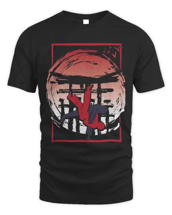 Judoka with Judo and martial arts and Judo Kanji