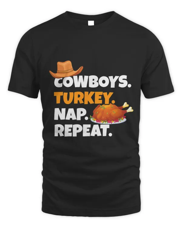 Country Lover Turkey Meal – Funny Cowboys Turkey Nap Repeat