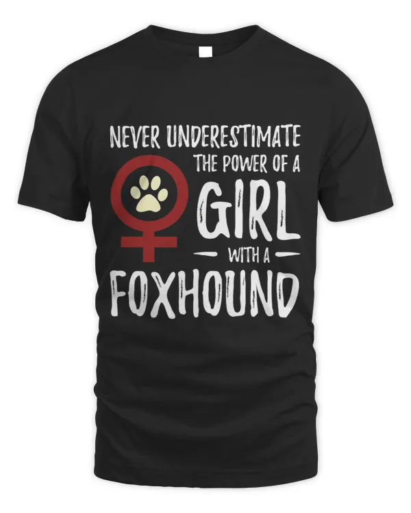Power of Girl Foxhound Feminist Dog Mom Gift 3