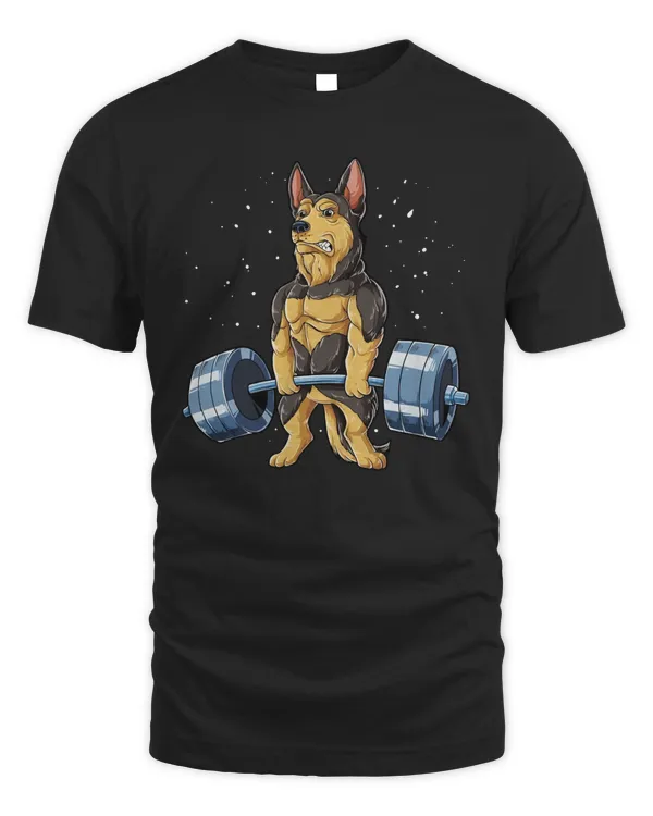 German Shepherd Weightlifting