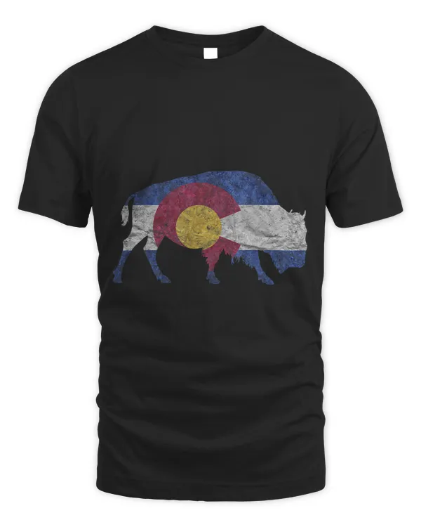 Buffalo State Flag Colorado Rocky Mountains Skiing Aspen