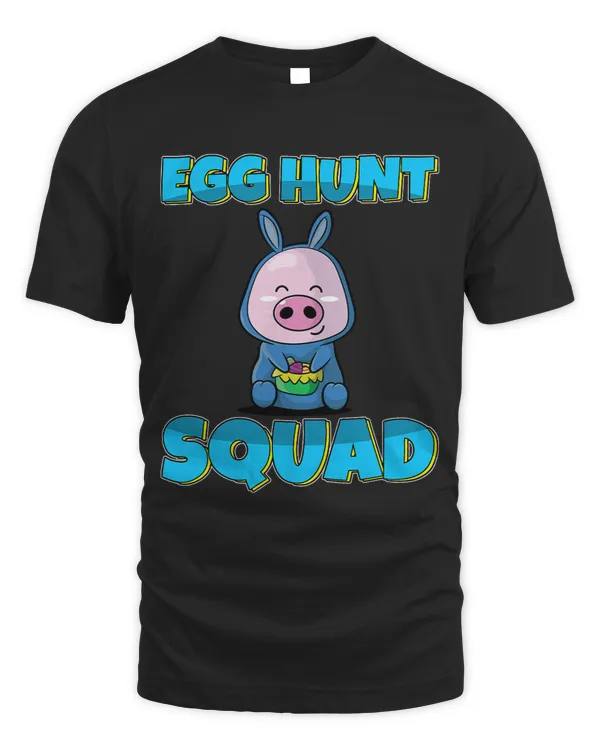 Egg Hunt Squad Cute Pig Piggy Easter Eggs Hunting