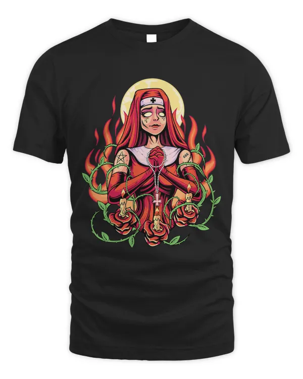 Gothic Nun Sister of Evil Satanic Occult Devil Nun Goth Girl