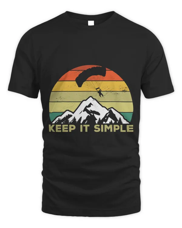 Keep It Simple Graphic Paragliding Paraglider Parachute 3