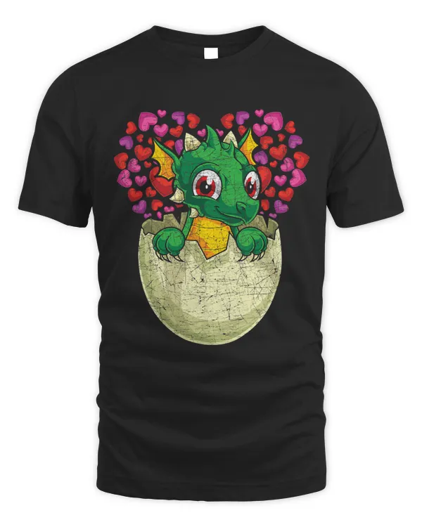 Cute Dragon Lover Heart Fantasy Animal Lover Dragon