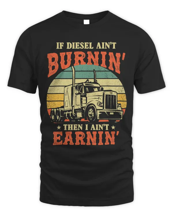 Mens Vintage Trucker 18 Wheeler Truck Semi Driver Fathers Day 11