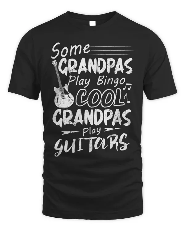 Cool Grandpas Play Guitars Shirt For Men Gifts Idea 9