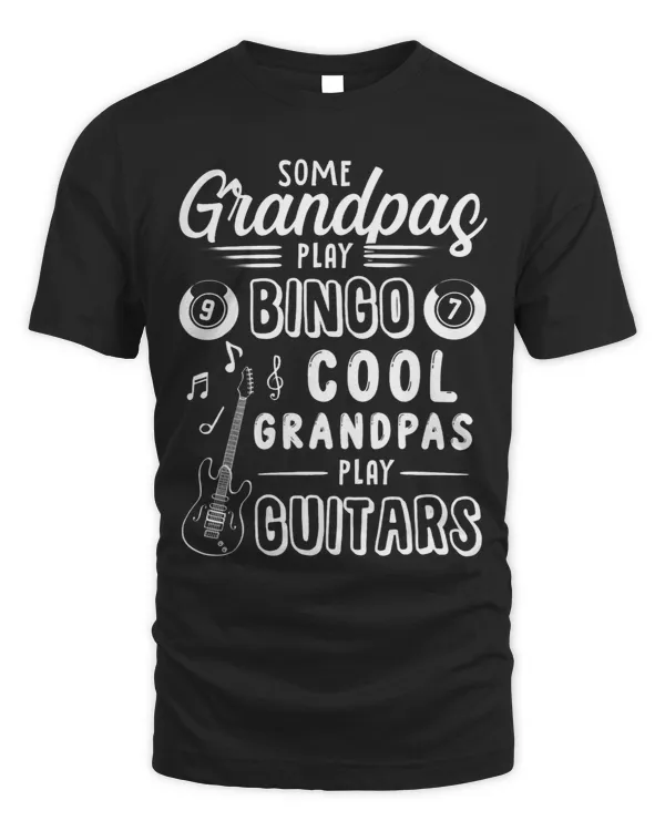 Cool Grandpas Play Guitars Shirt For Men Gifts Idea