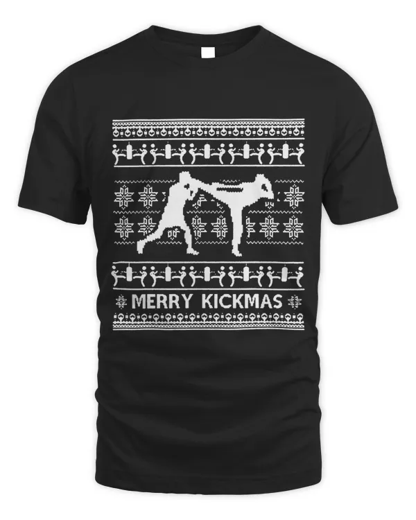 Merry Kickmas Funny KickBoxing Muay Thai Ugly Christmas