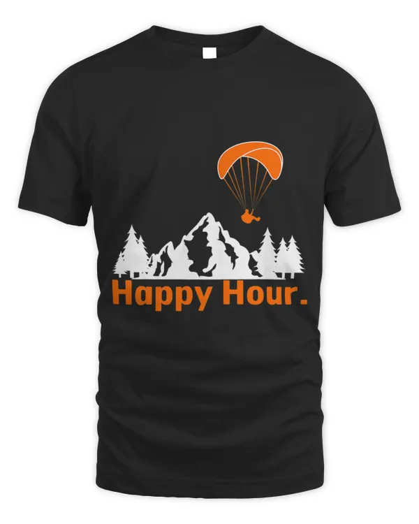 Happy Hour Paragliding Over Mountains Flying Paragliders