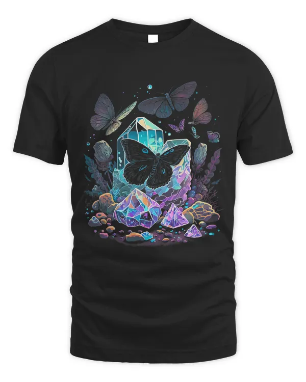 Esoteric Moth Pet Art Crystals Cute Illustration Design 28