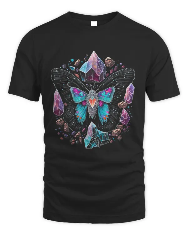 Esoteric Moth Pet Art Crystals Cute Illustration Design 3