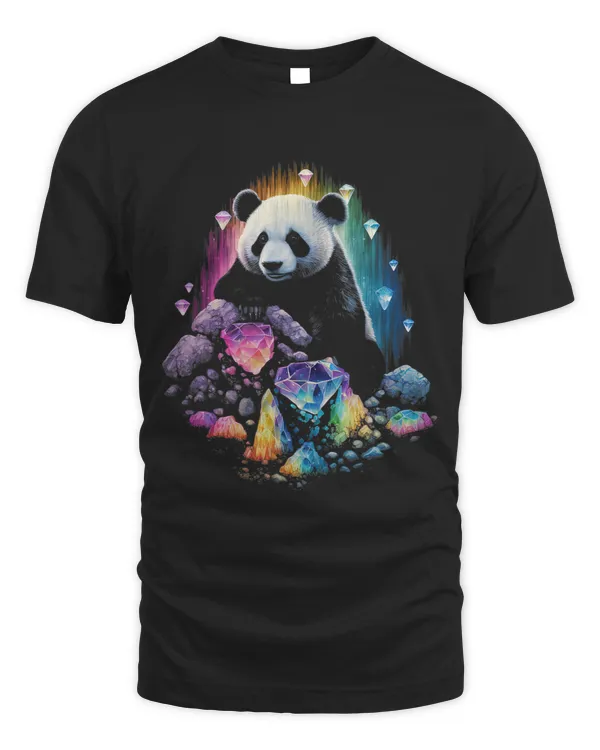 Esoteric Panda Pet Art Crystals Cute Illustration Design