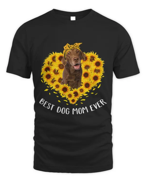 Chesapeake Bay Retriever Mom Sunflower Dog Mom Women