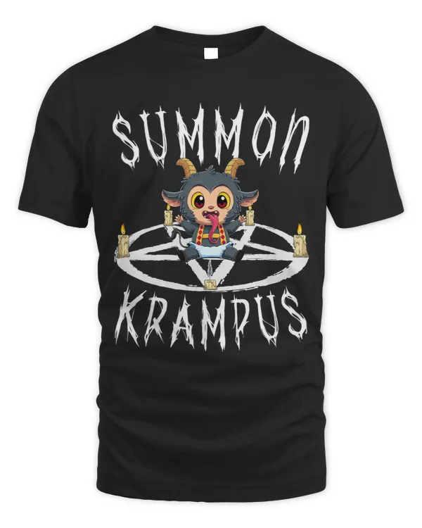 Summon Krampus Pentagram Goth Satanic Christmas Gothic Xmas