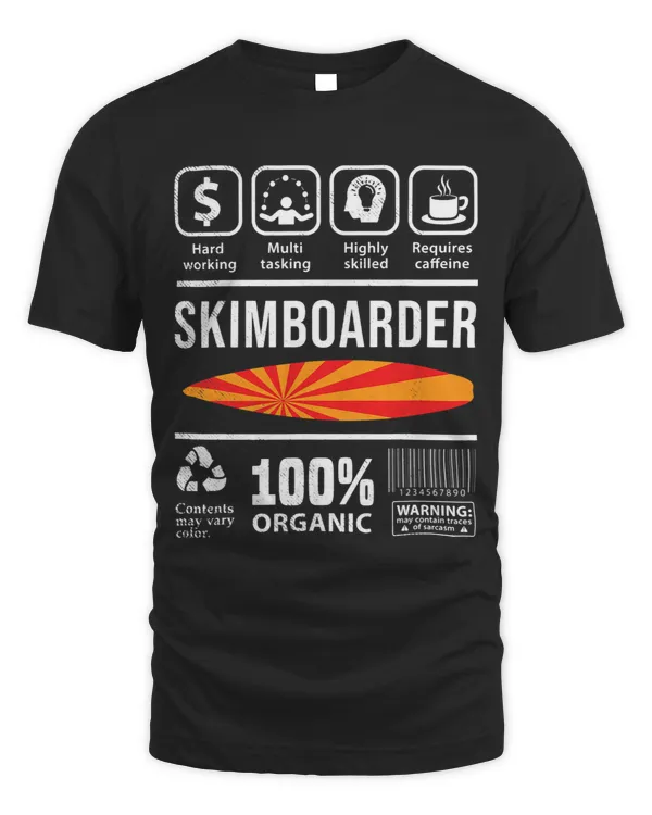 Skimboard Funny Multi Tasking graphic theme