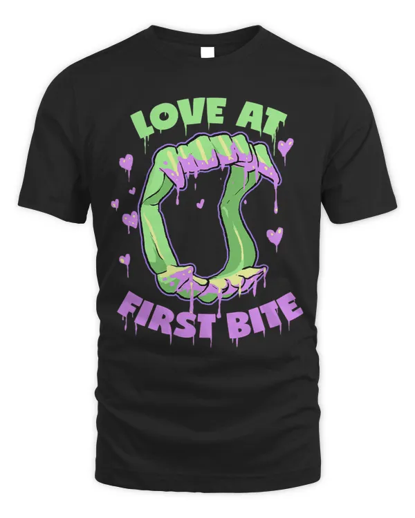 Pastel Goth Love at First Bite Vampire Fangs Teeth Halloween