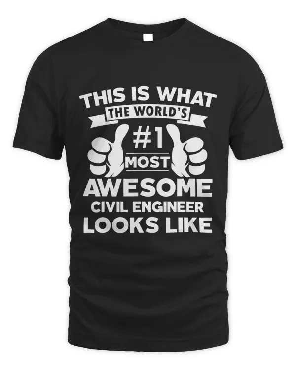 Certified cool Civil engineer awesome looks like employee