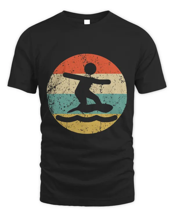 Skimboarding Retro Skimboarder Icon
