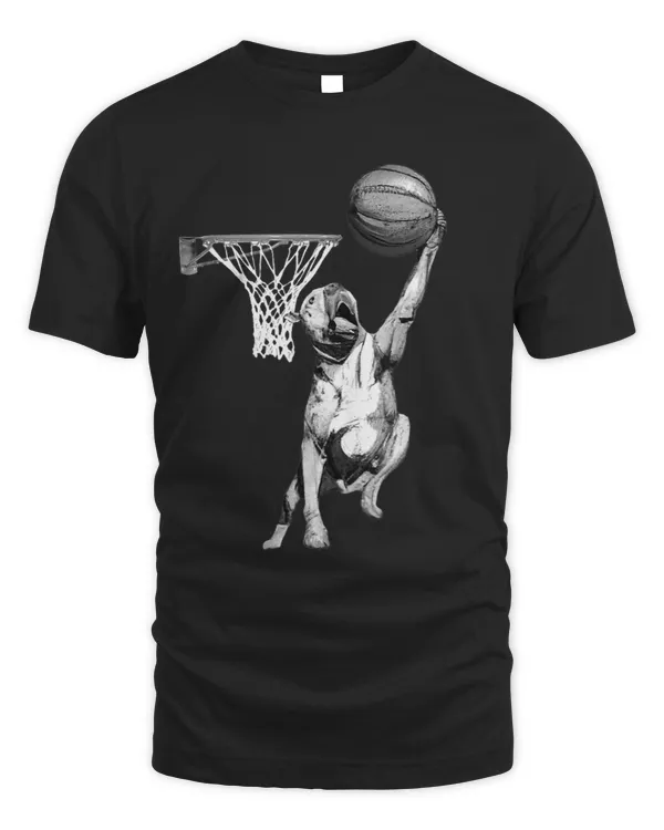 Bully Vintage Pitbull Dog Playing Basketball Dog Sports Game Lover Pitbull Dog