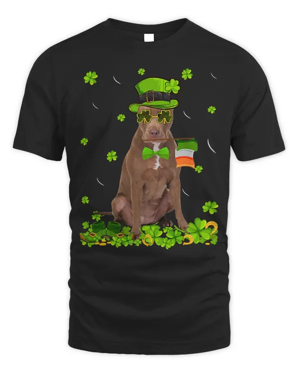 Funny Bully St Patricks Day Pitbull Dog Cute Shamrock 58 Pitbull Dog