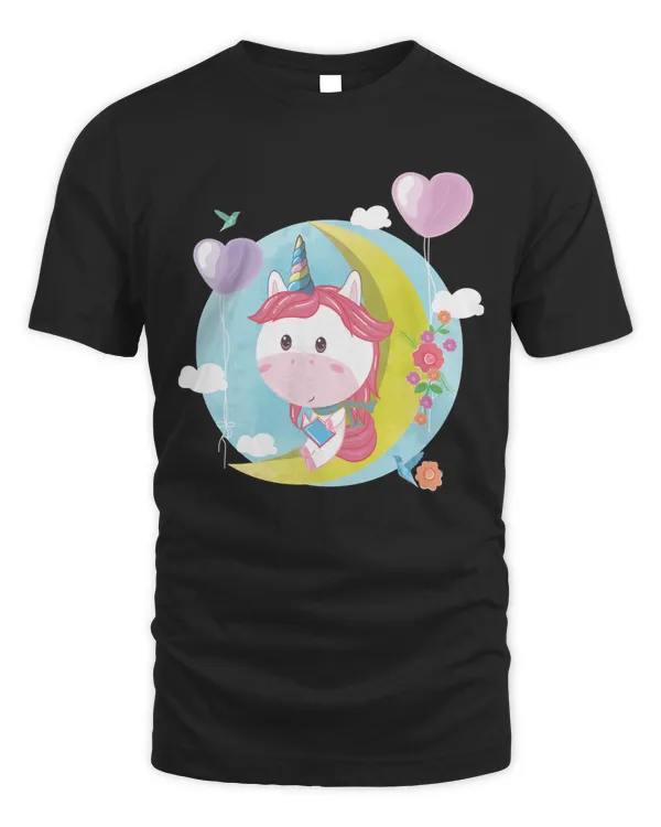 Unicorn Reading Books Shirt