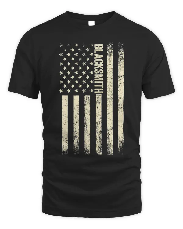 USA Flag Blacksmithing Proud American Blacksmith