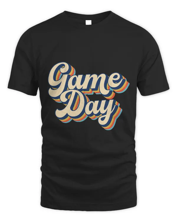 Vintage Game Day Retro Football Volleyball Soccer Baseball