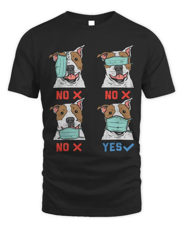 Bully In Face Mask Social Distancing Quarantine Dog Gift Pitbull Dog