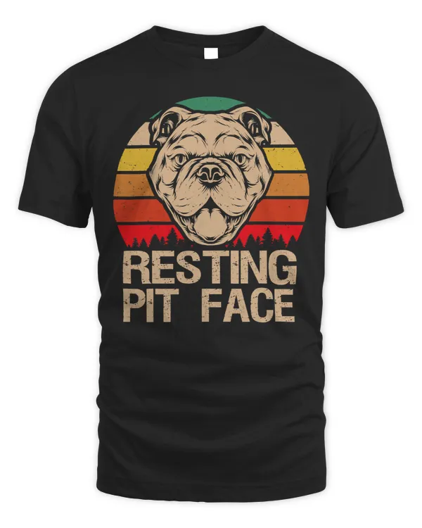 Bully Lover Dog Resting Pit Face Pitbull Lover Owner Dog 217 Pitbull Dog