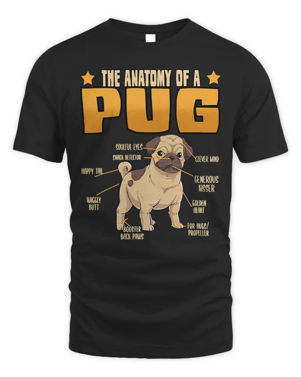 Pug Lover The Anatomy Of A Lovers Mom Dad 258 Pugs Dog