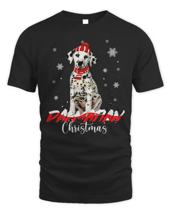 Dalmatian Lights Santa Dog Xmas Christmas Pajamas For Dog 325 Dog Lover Dalmatians Dog