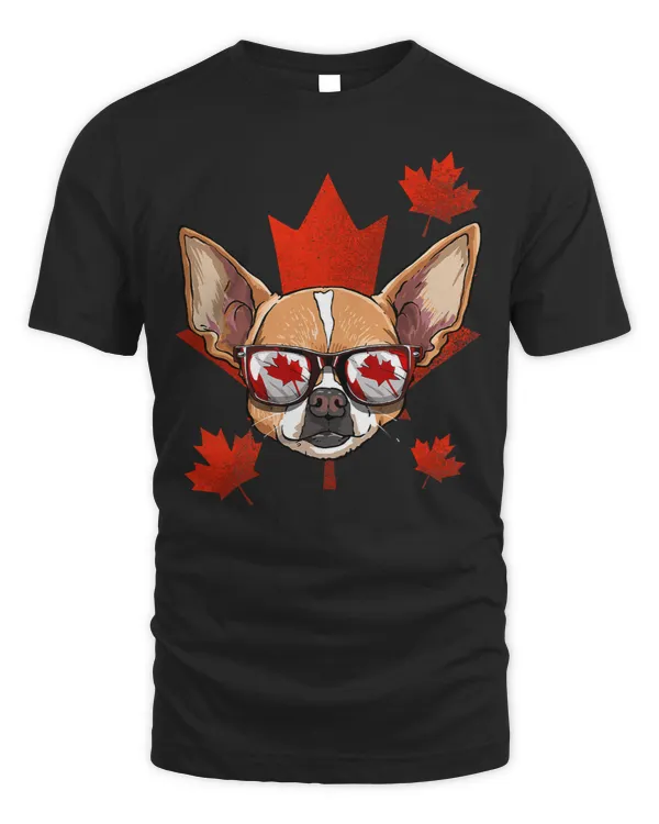 Chihuahuas Canadian Chihuahua Dog Maple Leaf Patriotic Canada Flag 158 Chihuahua Dog