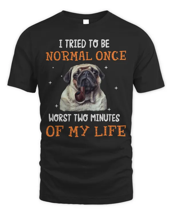 Pug Lover I Tried To Be Normal Once Worst Two Minutes 49 Pugs Dog