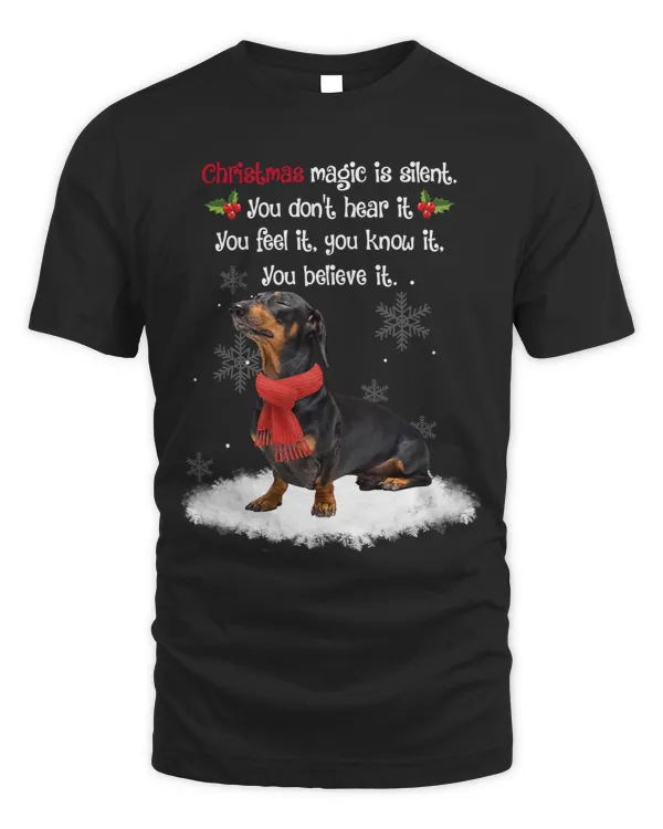 Wiener With Christmas Magic Is Silent And Feel It 63 Dachshund Doxie